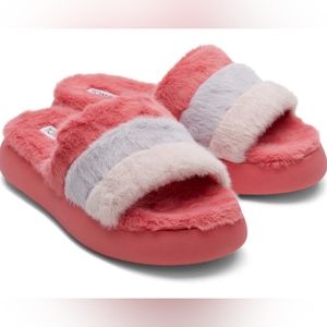 👣TOM'S 💙Mallow Slide Slippers in Rose Colorblock footwear